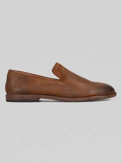 Frye Chris Venetian Plain Toe Loafers In Brown