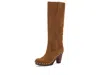Frye Cindy Pull On Leather Boot In Brown