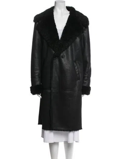 Pre-owned Frye Coat In Black
