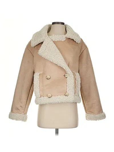 Pre-owned Frye Coat In Tan
