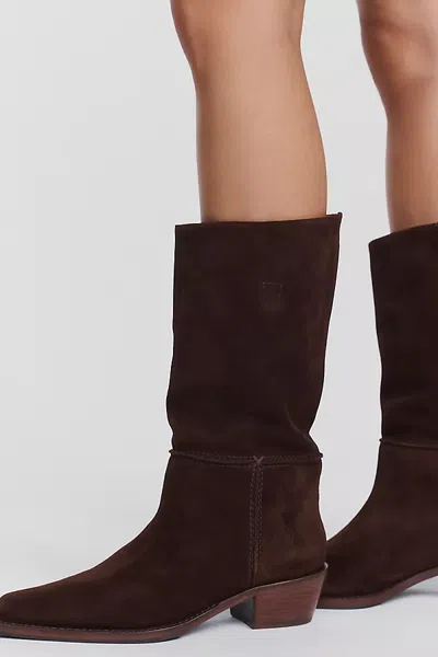 Frye Colleen Mid Boots In Brown