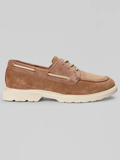 Frye Connor Leather Lace-up Boat Shoes In Brown