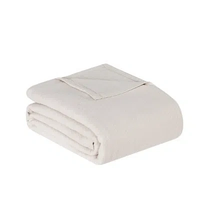 Frye Cotton Woven Blanket In Beige
