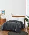 Frye Woven Blanket, King Bedding In Charcoal Gray