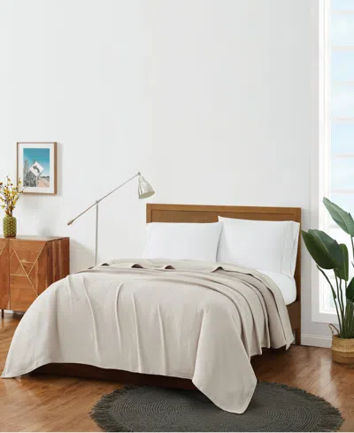 Frye Cotton Woven Blanket, King In Sand