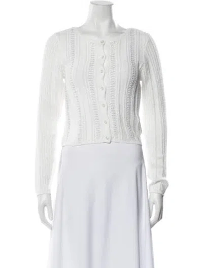 Pre-owned Frye Crew Neck Sweater W/ Tags In White