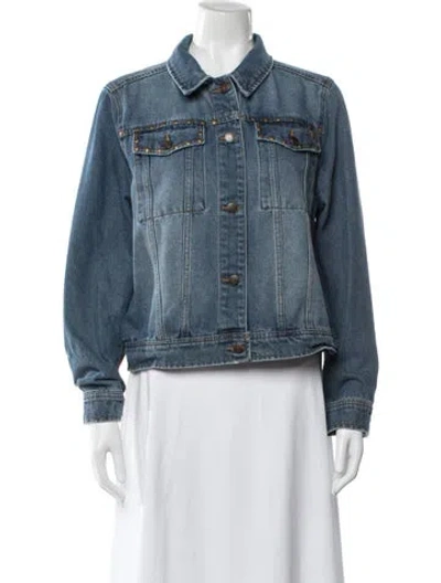 Pre-owned Frye Denim Jacket In Blue