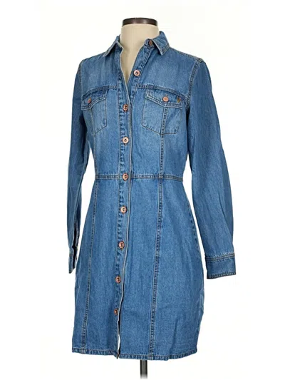 Pre-owned Frye Denim Jacket In Blue