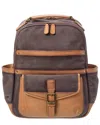 Frye Denver Canvas & Leather Backpack In Brown