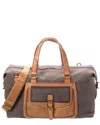 Frye Denver Canvas & Leather Weekender Bag In Brown