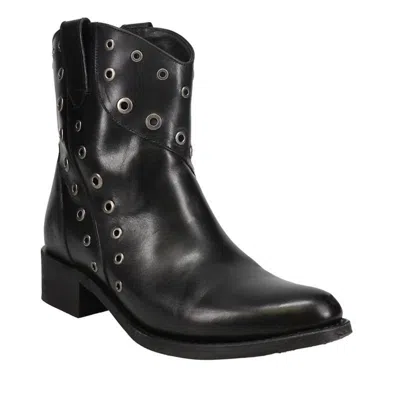 Frye Diana Grommet Short Boot In Black