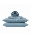 Frye Dusted Denim Cvc 200 Thread Count 4-pc. Sheet Set, King In Blue