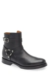 Frye Dylan Harness Leather Boot In Black