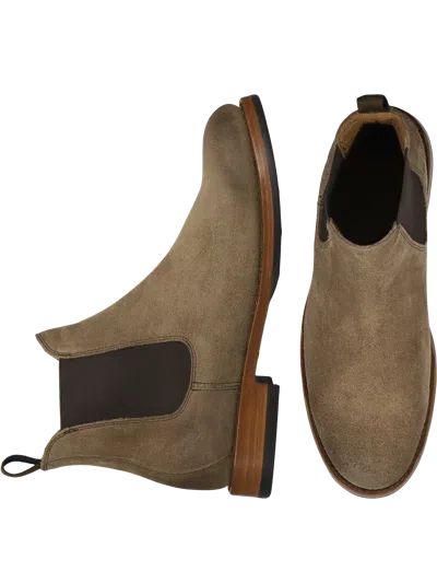 Frye Dylan Suede Plain Toe Chelsea Boots In Brown