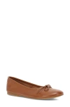 Frye Emma Ballet Flat In Dark Latte