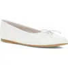 Frye Emma Ballet Flat In White