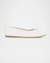 Frye Emma Ballet Flat In White