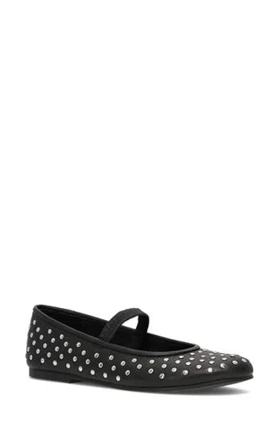 Frye Emma Studded Mary Jane Flat In Black