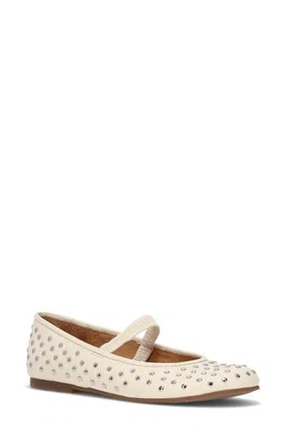 Frye Emma Studded Mary Jane Flat In Neutral
