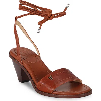 Frye Estelle Ankle Wrap Sandal In Brown
