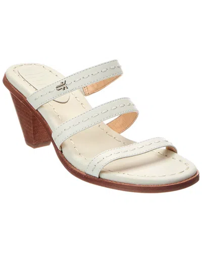 Frye Estelle Strappy Slide Leather Sandal In Animal Print