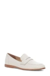 Frye Faith Leather Classic Penny Loafers In Ivory