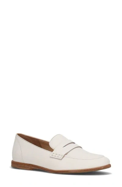 Frye Faith Penny Loafer In White
