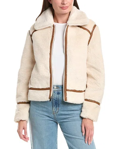 Frye Faux Fur Jacket In Neutral