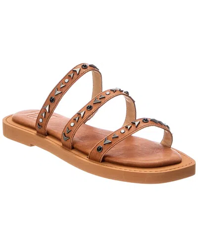 Frye Faye Studded Slide Leather Sandal In Multi