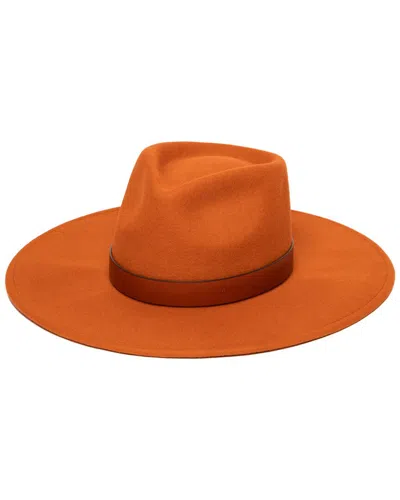 Frye Felt Stiff Brim Wool Cowboy Hat In Orange