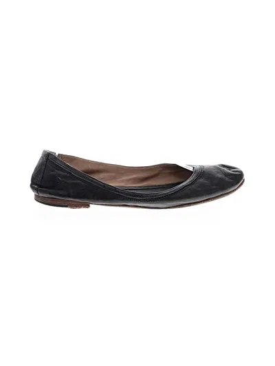 Pre-owned Frye Flats In Black