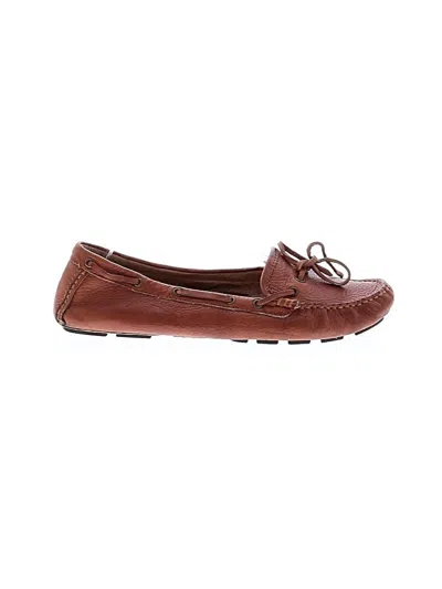 Pre-owned Frye Flats In Brown