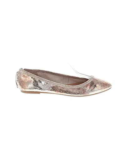 Pre-owned Frye Flats In Gold