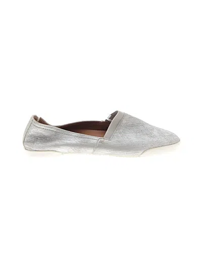 Pre-owned Frye Flats In Gray