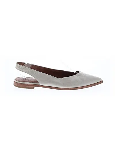 Pre-owned Frye Flats In White