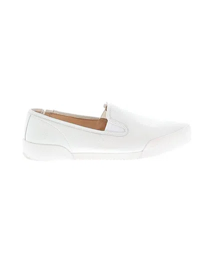 Pre-owned Frye Flats In White