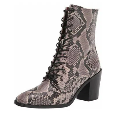 Frye Georgia Lace Up Ankle Boot In Animal Print