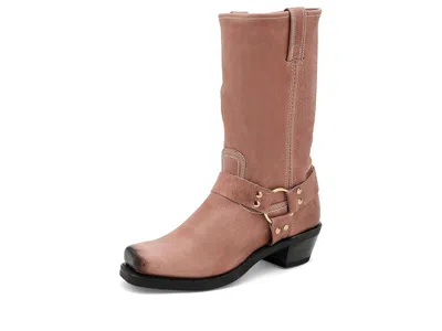 Frye Harness 12r Women's Pull-on Boots Woodrose: 9 B - Medium In Pink