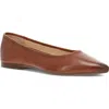 Frye Heather Pointed Toe Flat In Cinnamon