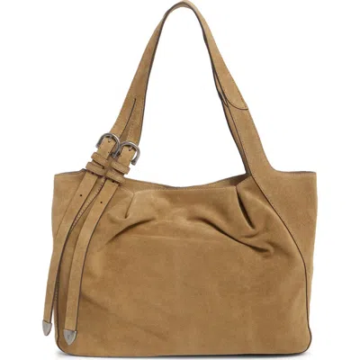 Frye Heather Suede Tote Bag In Beige