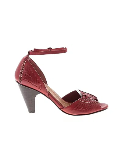 Pre-owned Frye Heels In Red