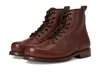 Frye Hudson Workboot Plain Toe In Animal Print