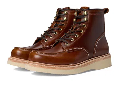 Frye Hudson Workboot Wedge In Brown