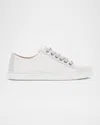 Frye Ivy Canvas Low-top Sneakers In Ivory