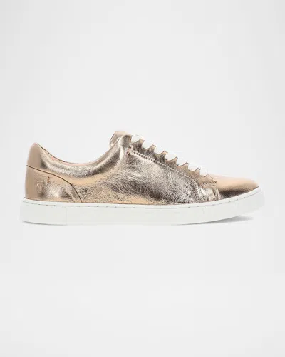 FRYE IVY METALLIC LOW-TOP SNEAKERS