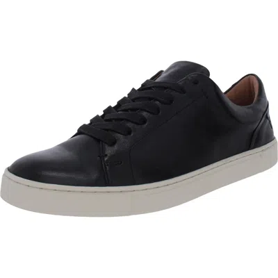 Frye Ivy Womens Leather Lifestyle Sneakers In Black
