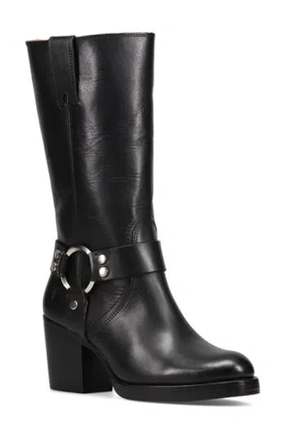 Frye Jean Harness Boot In Black - Renice Leather