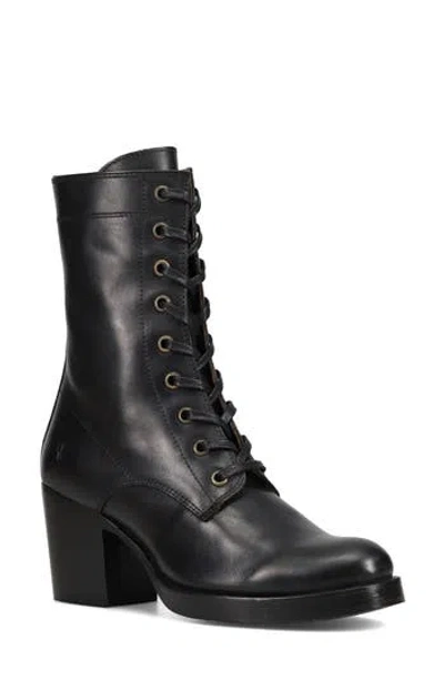 Frye Jean Lace-up Boot In Black