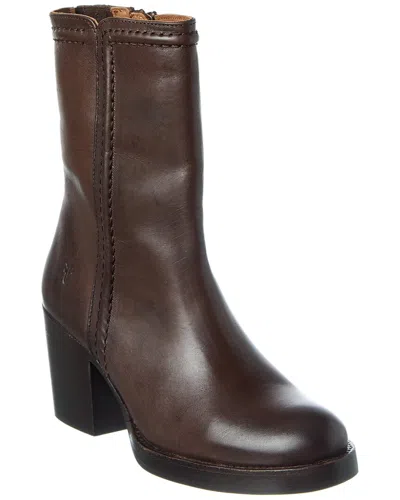 Frye Jean Short Inside Leather Boot In Brown