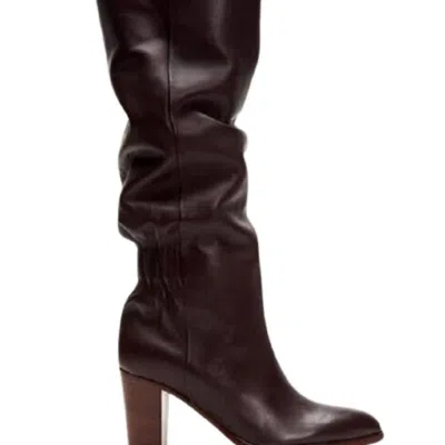 Frye June Slouch Tall Boot In Black